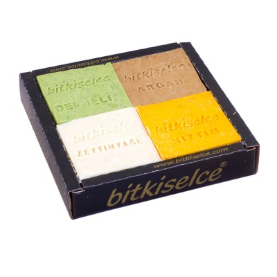 Bitkiselce Mucize Yağlar Serisi Sabun (Zeytinyağı-Bıttım-Defne-Argan) 450 gr.